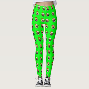 Medias Navideñas Pug Verde