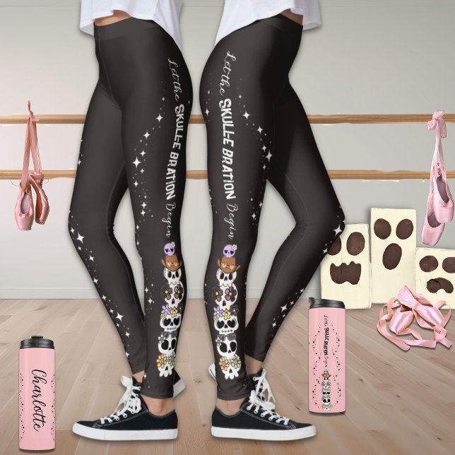 Medias negras de Halloween calaveras lindas gótica (Subido por el creador)