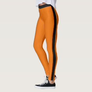 Medias Orange con Franja Lateral Negra o Elige Col