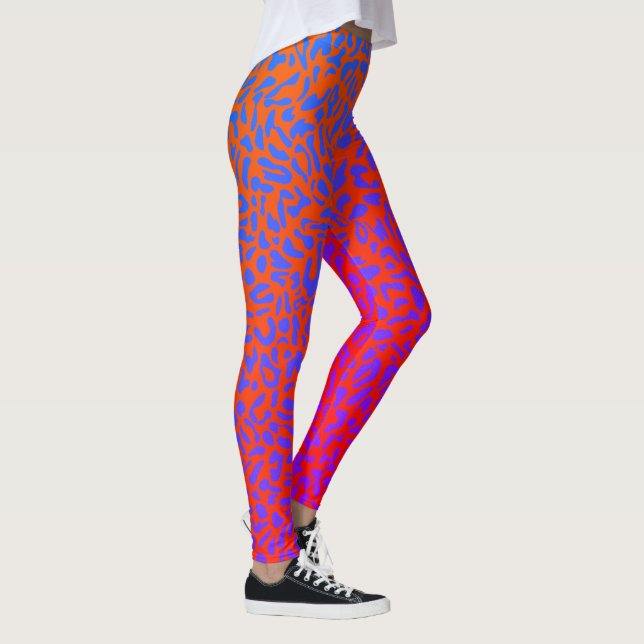 Medias psicodélicas con estampado de leopardo (Derecha)