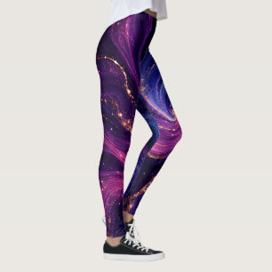 Medias Purple Galaxy Ropa Deportiva Nebulosa Cós