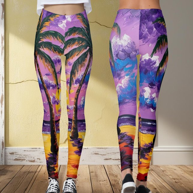Medias Purple Tropical Paradise – Sunset Palm Tr (Subido por el creador)