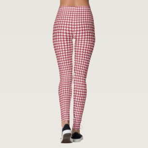 Medias Retro Rojo Houndstooth