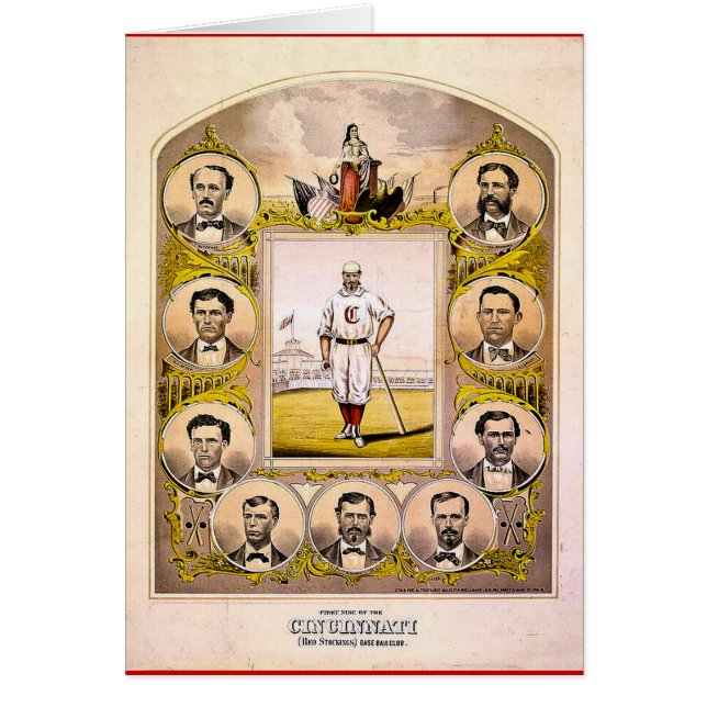 Medias rojas de Cincinnati de 1869 (Frente)