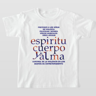 MediaViolenceControl-SpiritBodySoul Camiseta ESP