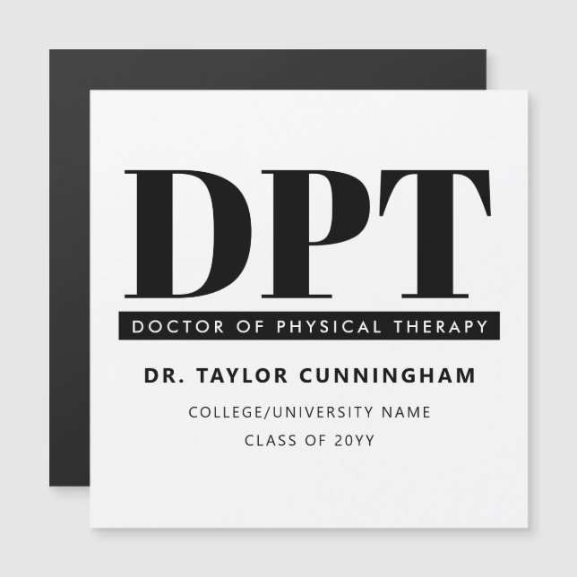 Médica de DPT moderno personalizado de la terapia  (Anverso/Reverso)