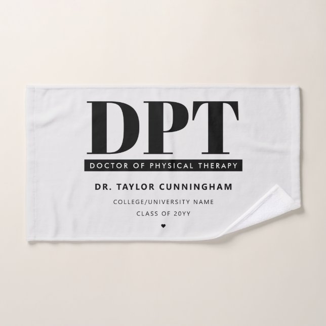 Médica de DPT moderno personalizado de la terapia  (Toalla de mano)