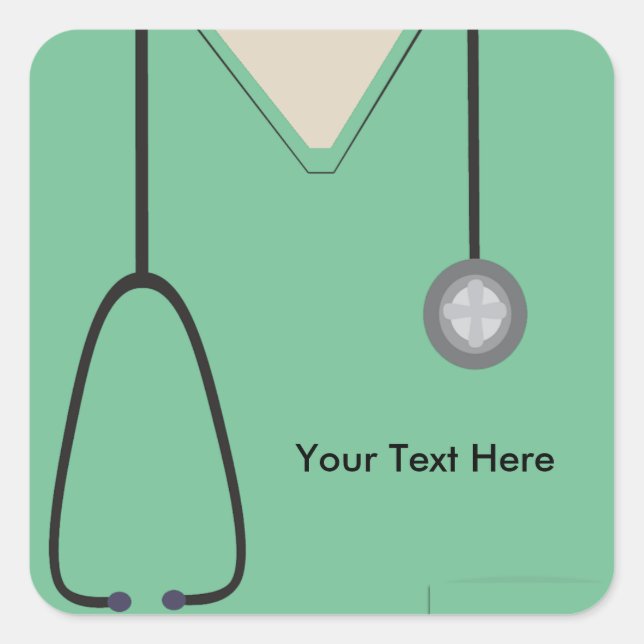 Médica de escudos médicos Enfermeras Pegatinas de  (Anverso)