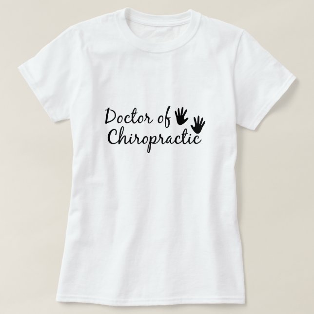 Médica de la camiseta quiropráctica (Diseño del anverso)