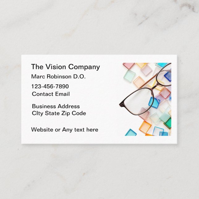 Médica de ojos de la tarjeta de visión de Ojos (Anverso)