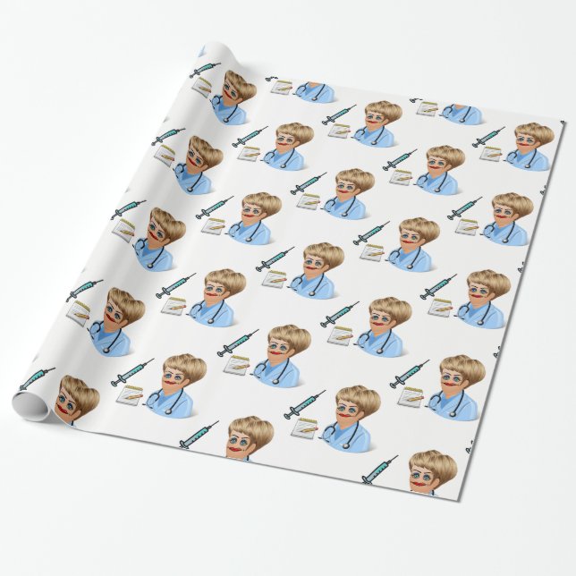 Médica de papel de ajuste (Desenrollado)