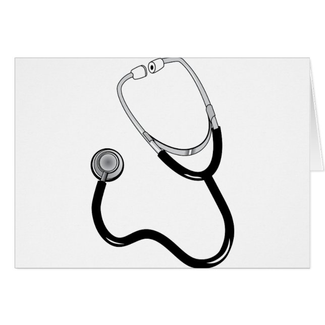 Médica Enfermera Medicina Deportiva Estetioscopio  (Anverso (Horizontal))
