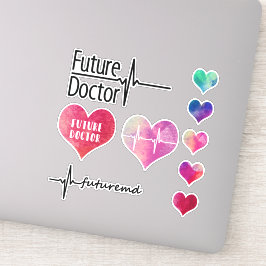 Médica futuro - Colección de Pegatinas - Corazón