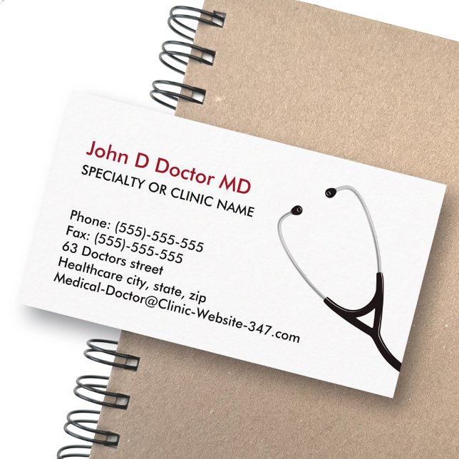Médica médico o tarjetas de visita de atención méd (Subido por el creador)