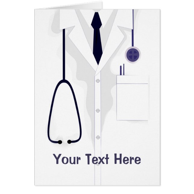 Médica Personalizado blanco macho (Frente)