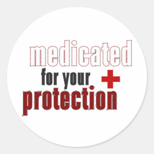 Medicamento para su hoja de pegatinas de protecció