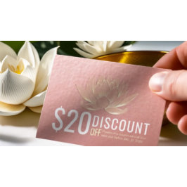 Medición YOGA Descuento Cupón Lealtad de oro