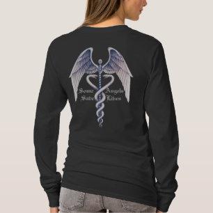 Médico algunos ángeles ahorran la camiseta larga