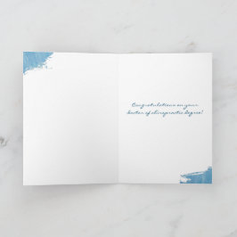 Médico de la tarjeta de graduación de quiropráctic