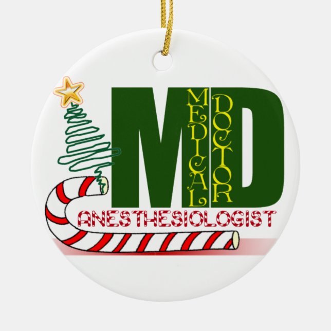 MÉDICO DEL MD DEL ORNAMENTO DEL NAVIDAD DEL (Frente)