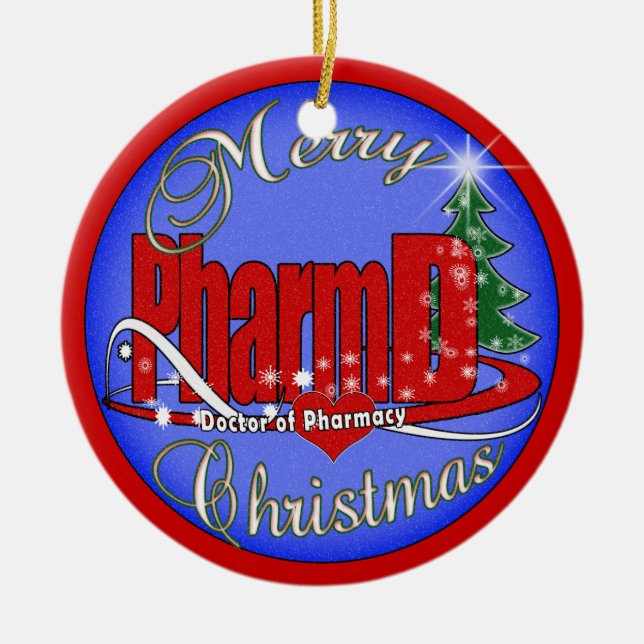 MÉDICO del ORNAMENTO de PharmD CHRITMAS de la (Frente)