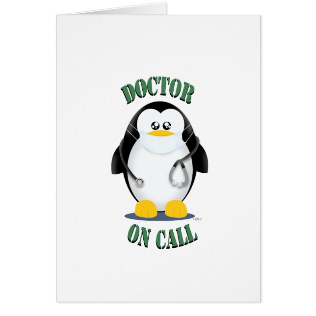 Médico en pingüino de la llamada (Frente)