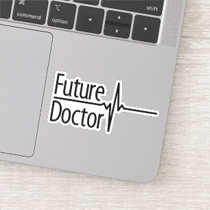 Médico futuro - pegatina de EKG