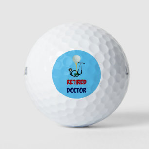 Médico jubilado, diseño de estetioscopio y bolas d