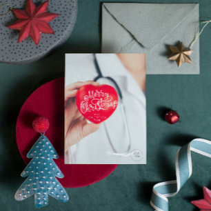 Médico médico de cardiología Navidad saludable Año