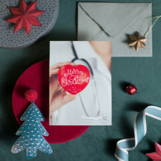 Médico médico de cardiología Navidad saludable Año