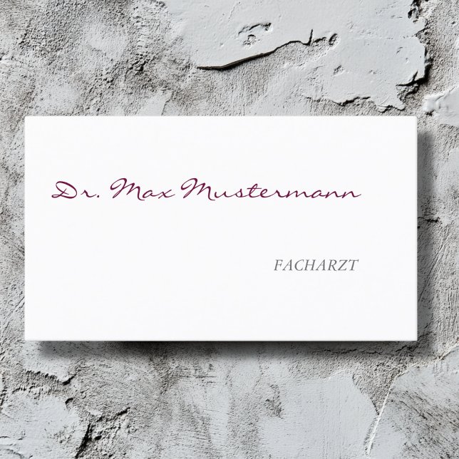 Médico tarjeta de presentación (Subido por el creador)