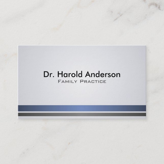 Médico - tarjetas de visita (Anverso)