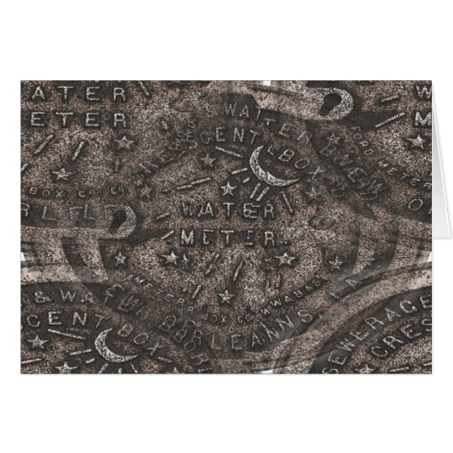 Medidor de agua con flores (Anverso (Horizontal))