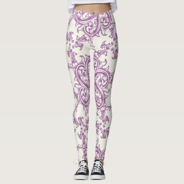 medieval flower pattern leggings (Anverso)