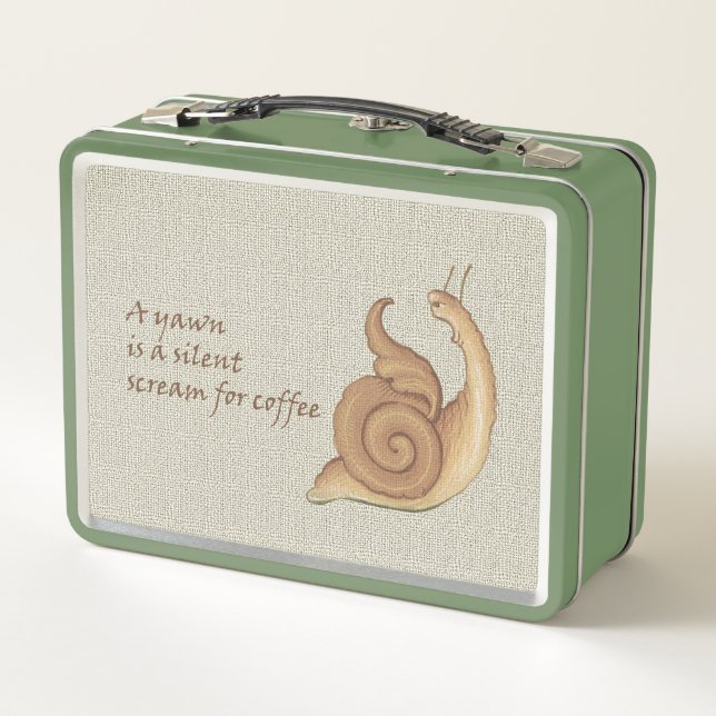 Medieval Screaming Snail Metal Lunchbox (Reverso)