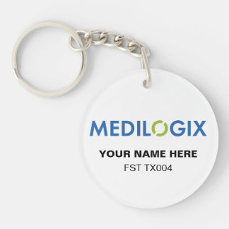 MEDILOGIX Llavero Redondo Agregar Texto