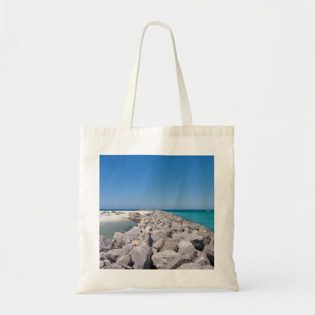 Medio De La Bolsa De La Isla Shell Jetty Tote (Frente)