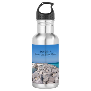 Medio De La Botella De Agua De Shell Island Jetty