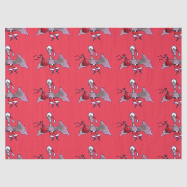 Medio de papel rojo de Santa Bat (Anverso)