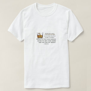 Medio de vidrio lleno - Una camiseta de señor