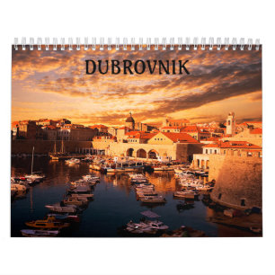 Medio del calendario de Croacia Dubrovnik