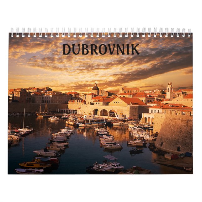 Medio del calendario de Croacia Dubrovnik (Tapa)