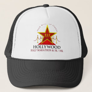 Medio gorra del camionero del maratón de Hollywoo