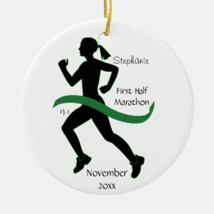 Medio ornamento del corredor de maratón de la