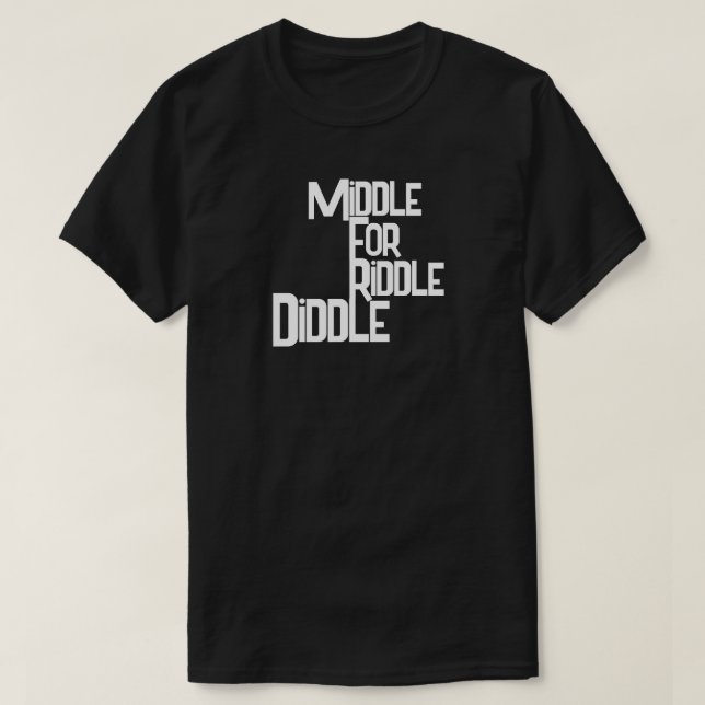 Medio para la camiseta de Riddle Diddle (Diseño del anverso)