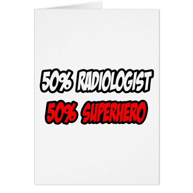 Medio radiólogo... mitad superhéroe (Frente)