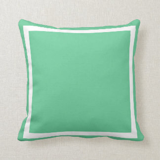 medio sólido suave polvo azul verde liso almohada