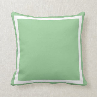 medio sólido suave polvo azul verde liso almohada