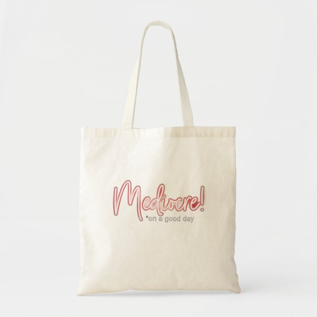 ¡Mediocre! Bolsa de mano (Frente)