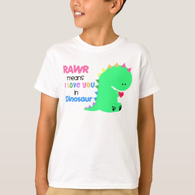 Medios de Rawr te amo en la camisa #2 del (Anverso)